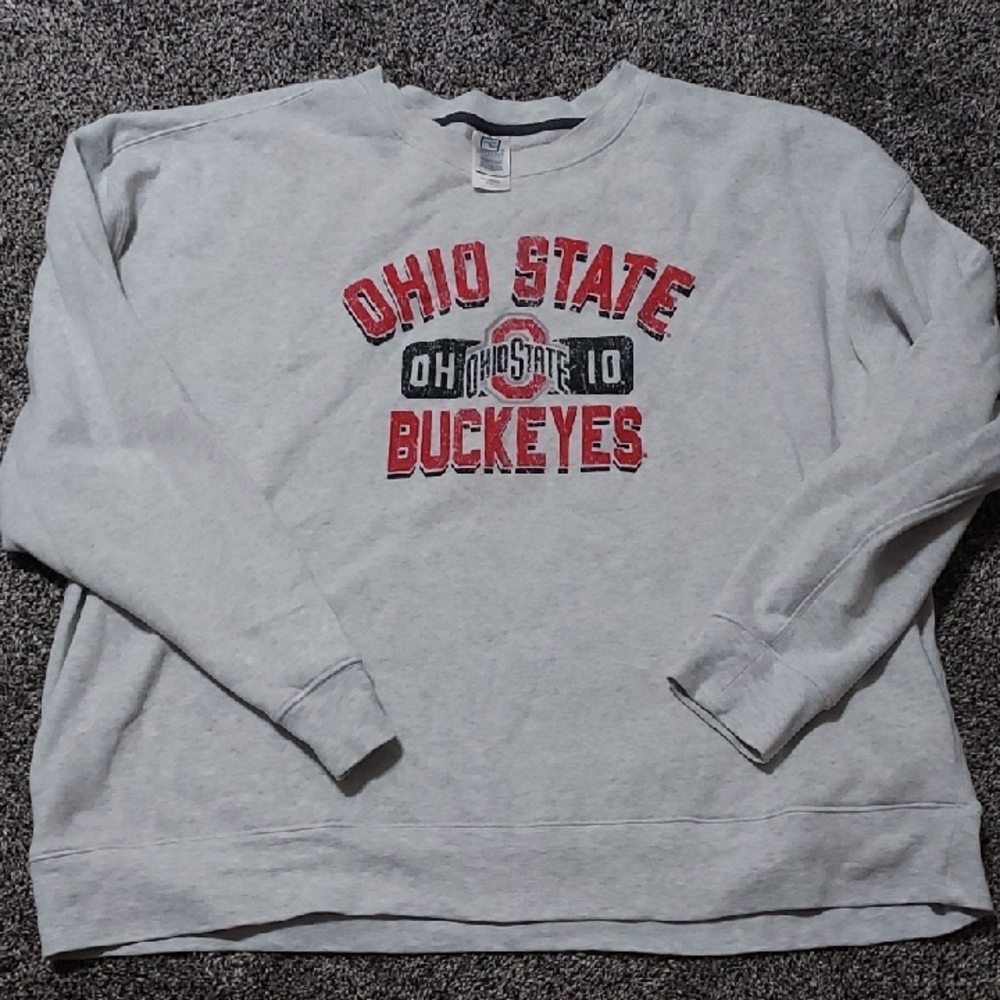 Womens Plus Size Ohio State Buckeyes Sweatshirt.